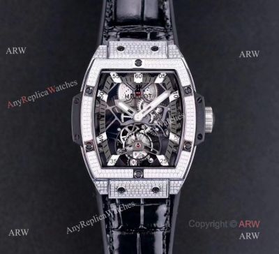 New Hublot Mp-06 Senna Tourbillon Watch With Diamonds - Best Hublot Masterpiece For Men